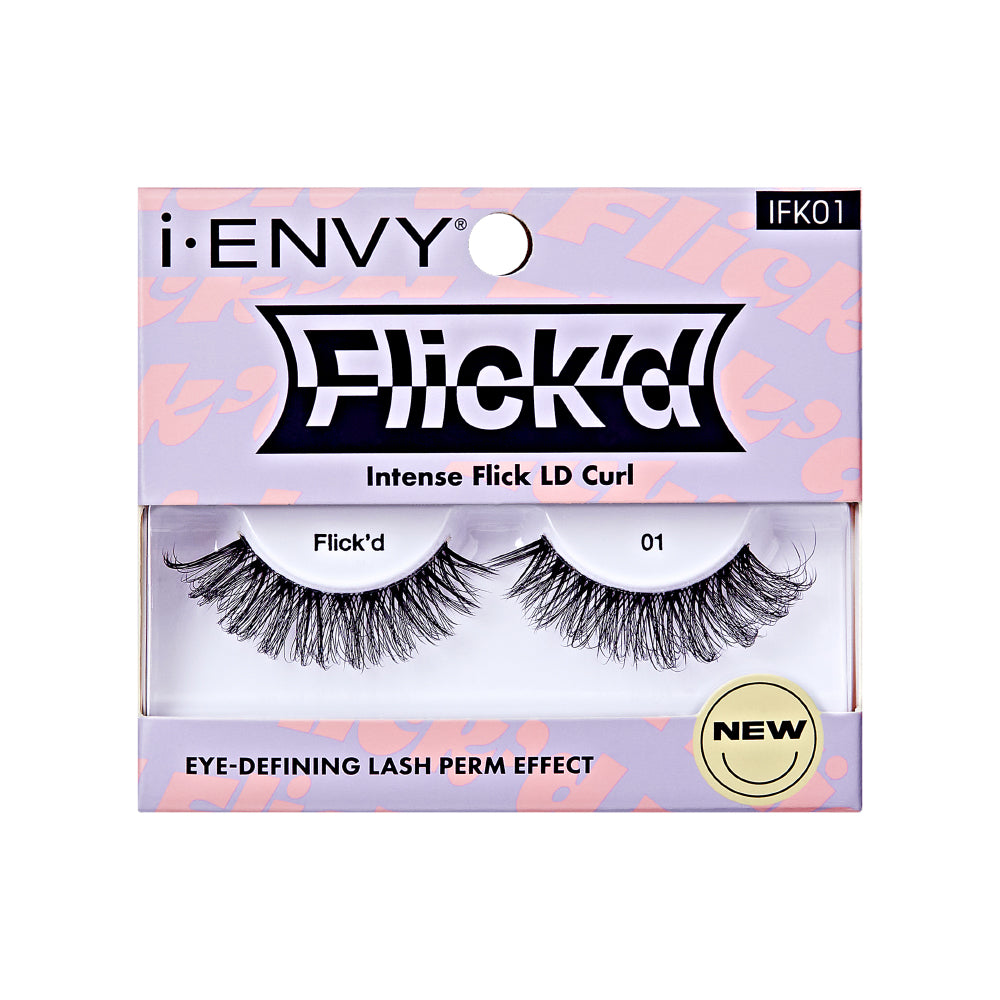 I-ENVY 3D Flick'd Strip Lashes - LD Curl official pack