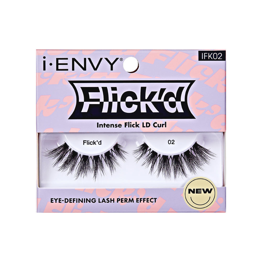 I-ENVY 3D Flick'd Strip Lashes - LD Curl official pack