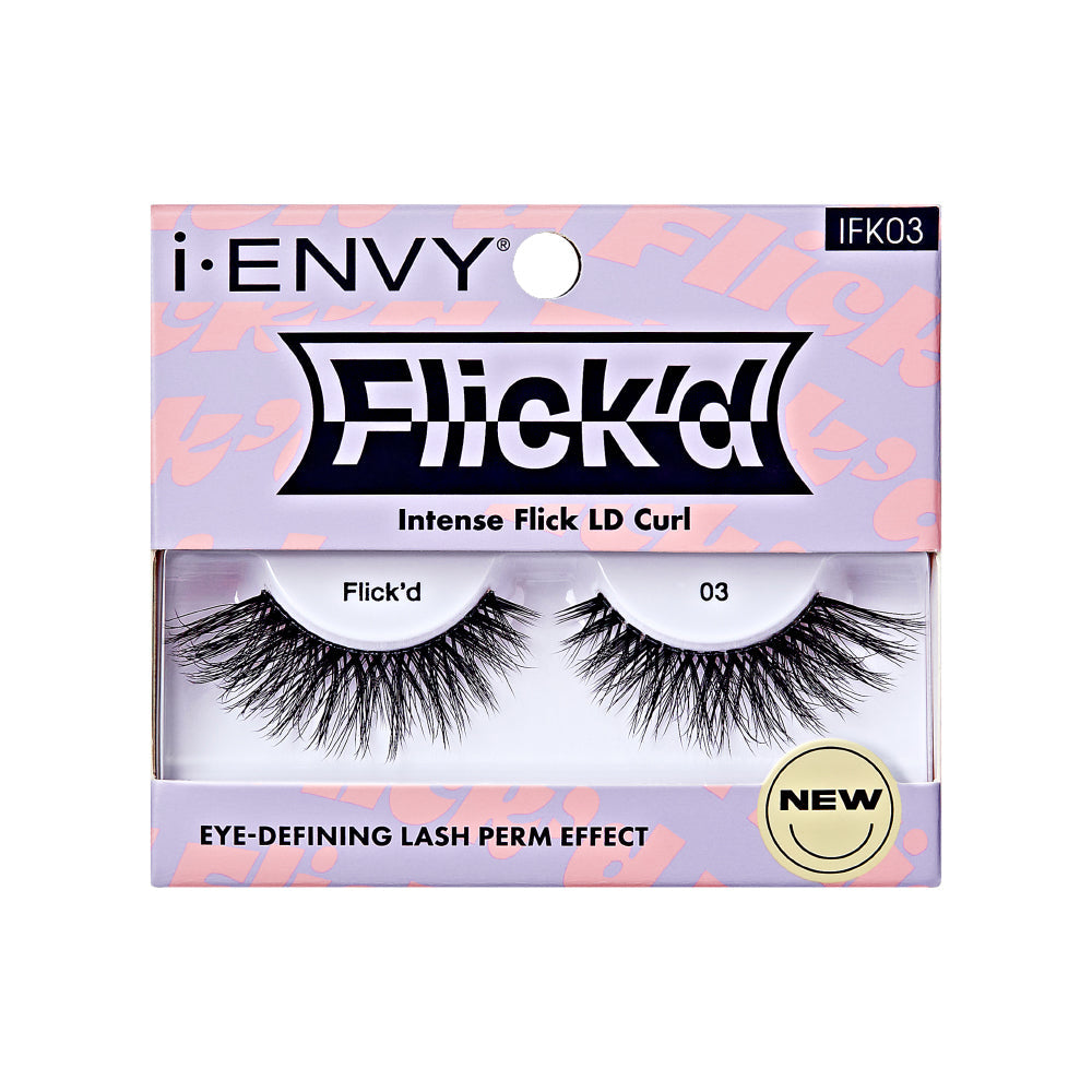 I-ENVY 3D Flick'd Strip Lashes - LD Curl official pack