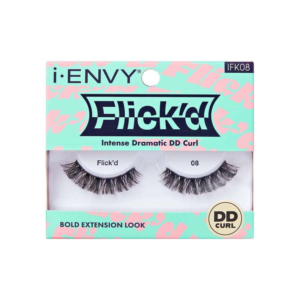 I-ENVY 3D Flick'd Strip Lashes - DD Curl official pack