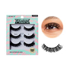 I-ENVY Flick’d LD & DD Curl Strip Lashes – 3 Pairs Fluffy Wispy Multi Pack official pack