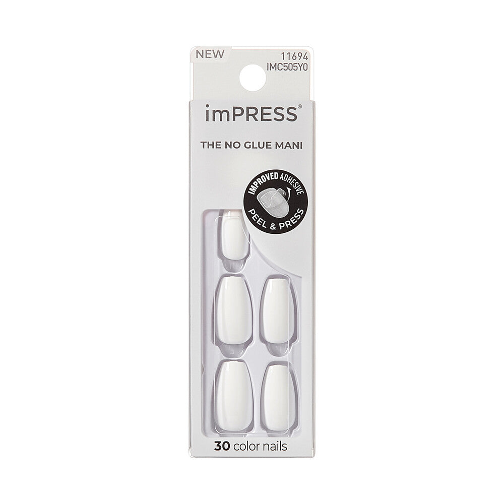 KISS imPRESS No-Glue Press-On Coffin Nails - Bright & Neon Colors, 30pcs - I Feel official pack