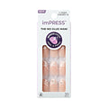 KISS imPRESS No Glue French Manicure Press-On Nails official pack
