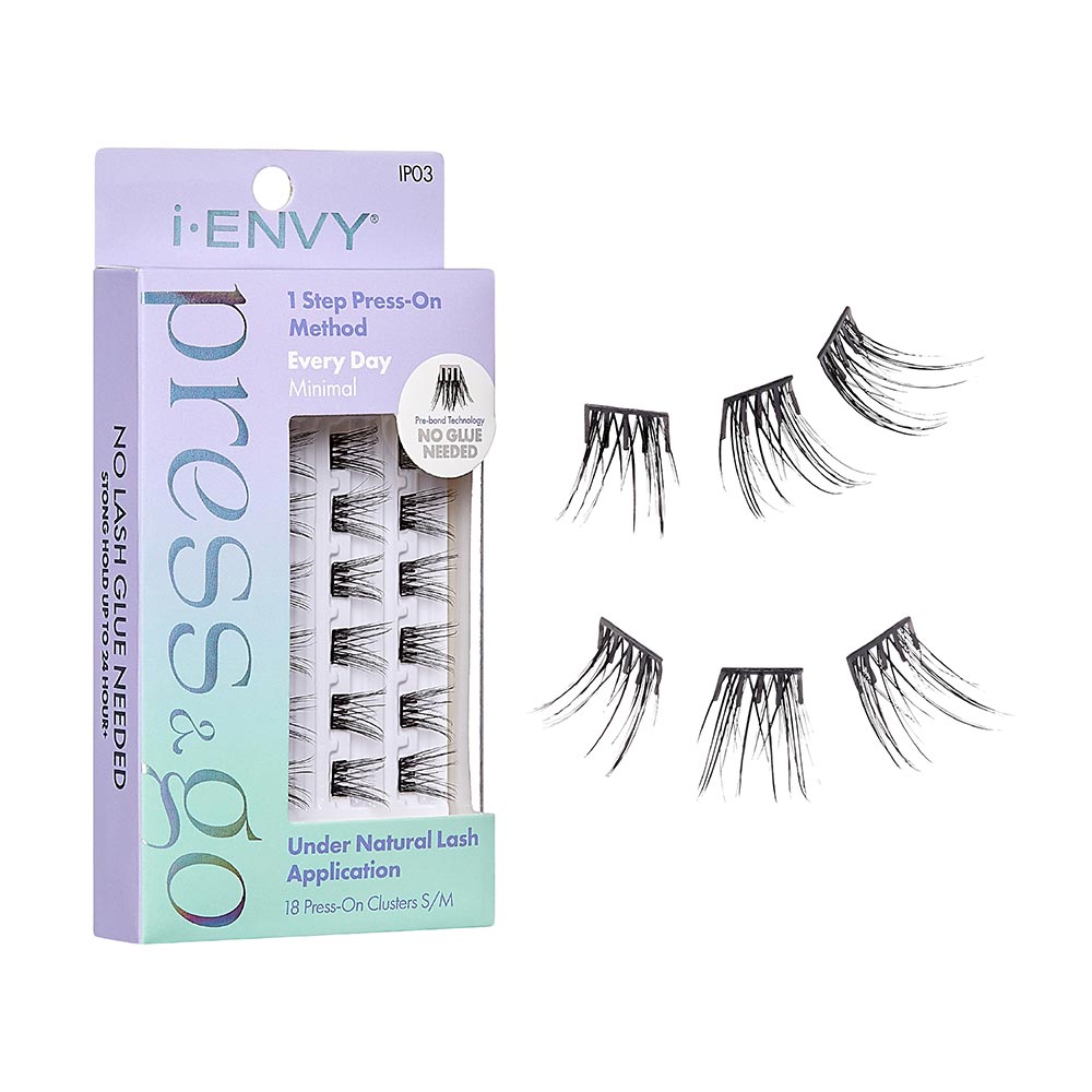 I-ENVY Press & Go Press-On Pre-Glued Lash Clusters - Every Day - Minimal official pack