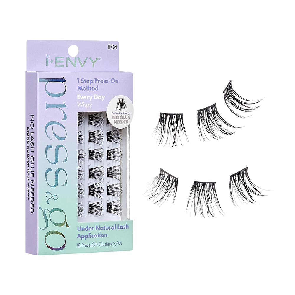 I-ENVY Press & Go Press-On Pre-Glued Lash Clusters - Every Day - Wispy official pack