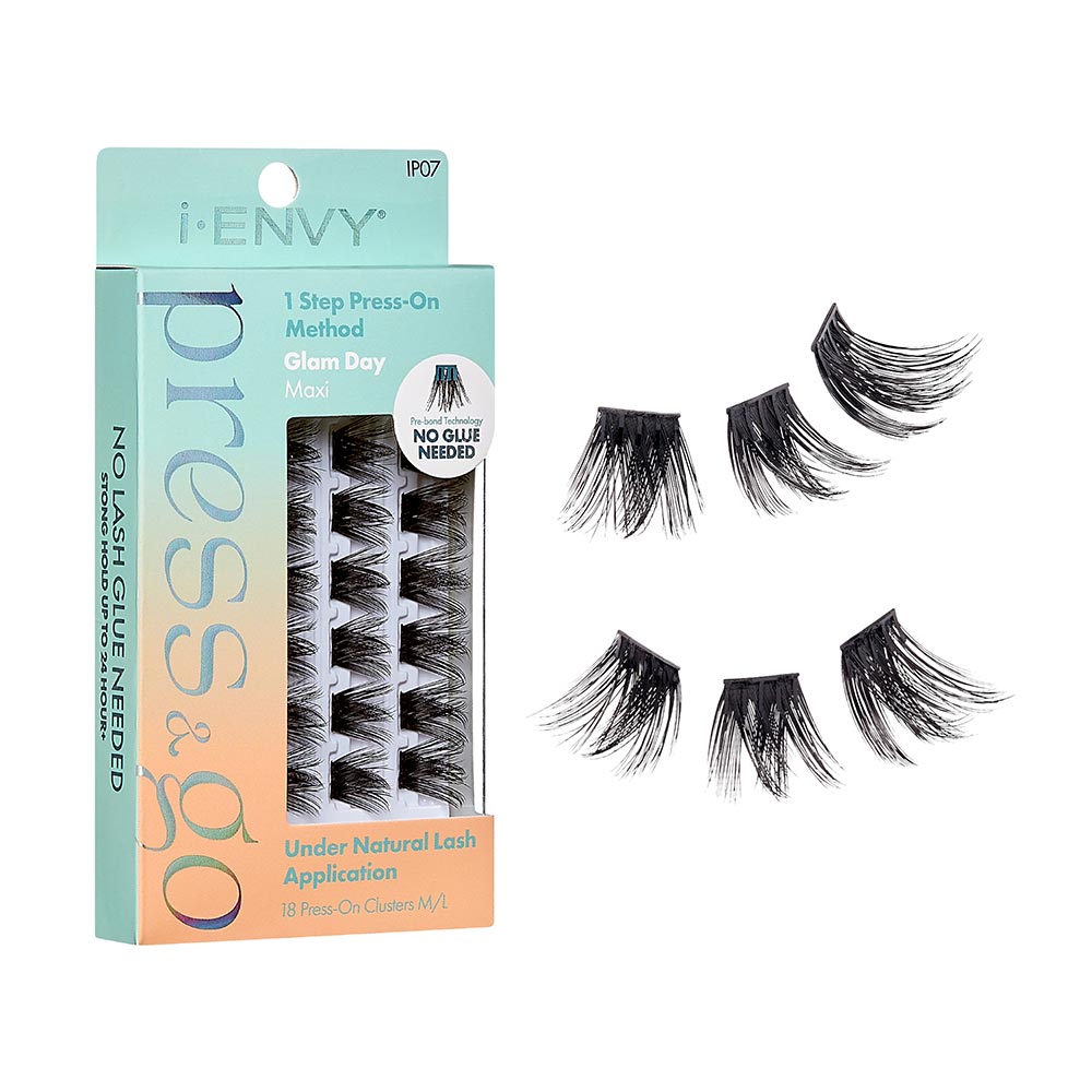 I-ENVY Press & Go Press-On Pre-Glued Lash Clusters - Glam Day - Maxi official pack