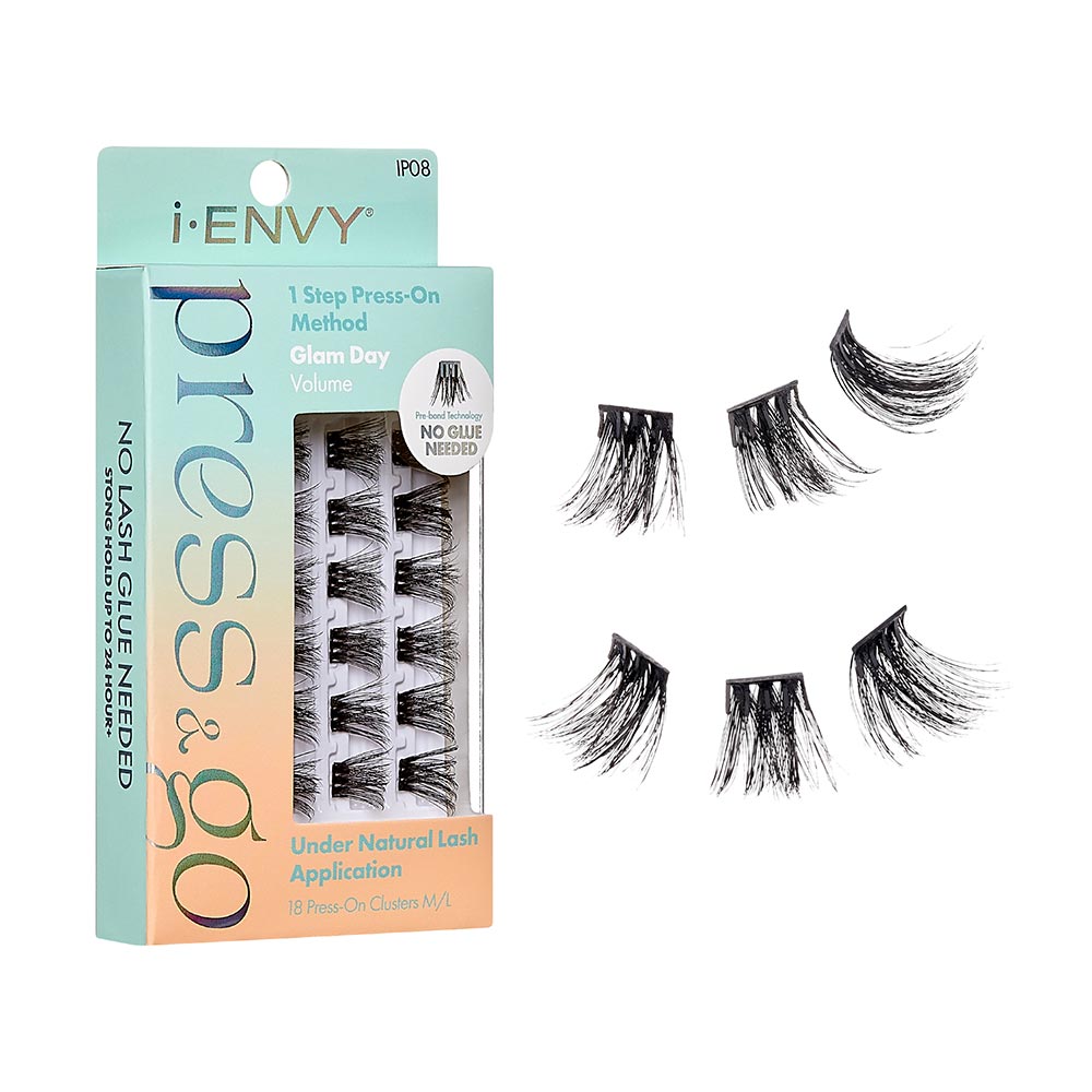 I-Envy Press&go 1 Step Press-on Lashes Glam Day Volume — official pack photo IP08 (IP08_main.png) from rk