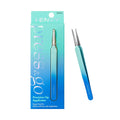 IPA02_main "A pair of tweezers with a sleek design. The tweezers have a gradient color scheme, transitioning from a light blue at the base to a darker blue at the tips. The brand name "iENvy" is printed in white on one side of the tweezers. The overall lo