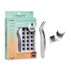 i-ENVY Press & Go All-In-One Lash Kit - Self-Adhesive, No Glue False Eyelash Clusters, 1-Step Press-On Application, Damage-Free & No Residue official pack