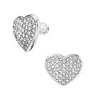 Arria Heart Stud Earrings in Gold & White Gold Tone – 13.2mm official pack