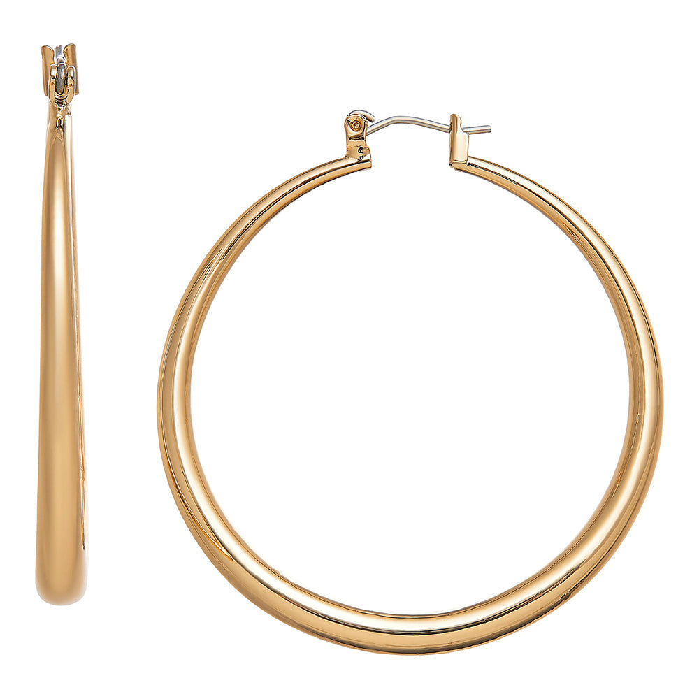 RED by KISS Gold / Silver Plated Hollow Hoop Earrings official pack