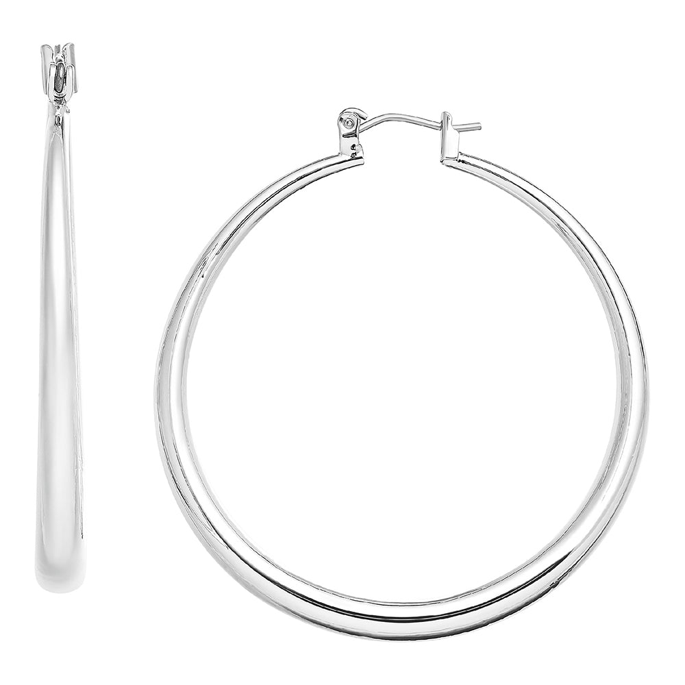 RED by KISS Gold / Silver Plated Hollow Hoop Earrings official pack
