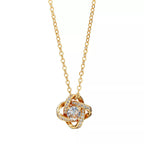 Red By Kiss 18k Gold Plated Cubic Zirconia Stone With Leaves Earrings - Je017 — official pack JN017 from ivyusa.com