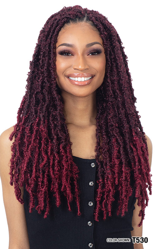 Braids and Wigs Freetress Butterfly Loc 18″ Color 4 — official style photo (KBF18_00.png) from snghair.com