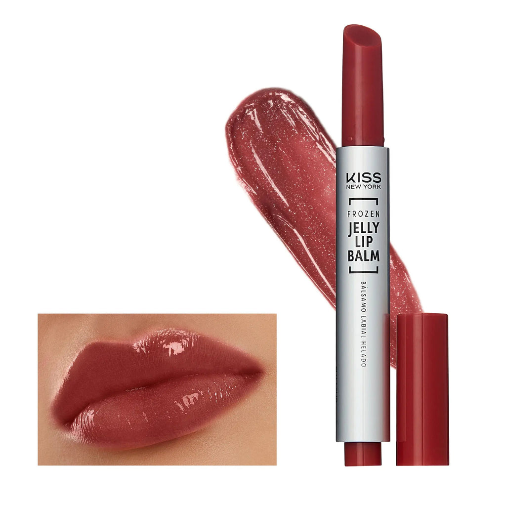 Kiss New York Frozen Jelly Lip Balm Pen - High Shine Lip Gloss for Sheer Tint official pack