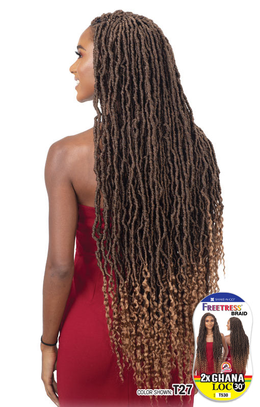 Freetress 2x Ghana Loc 30 — official pack photo (KGH30_01pkg.png) from snghair.com