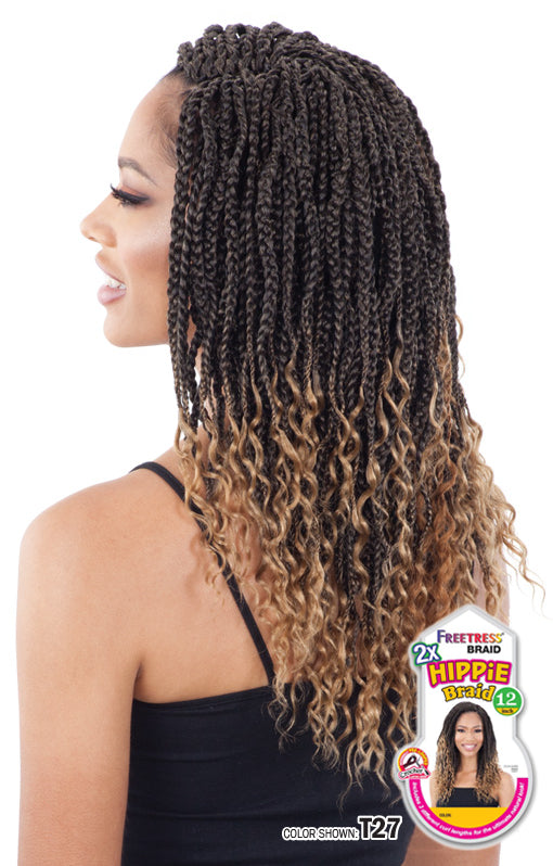 Freetress 2x Hippie Braid 12 — official pack photo (KHX12_01pkg.png) from snghair.com