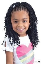 Freetress 3X Kids Senegal Twist With Curls 8" 1B 1B