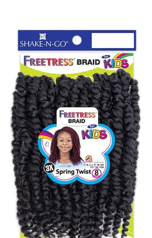 Freetress 3X Kids Spring Twist 8" pack (official snghair.com)