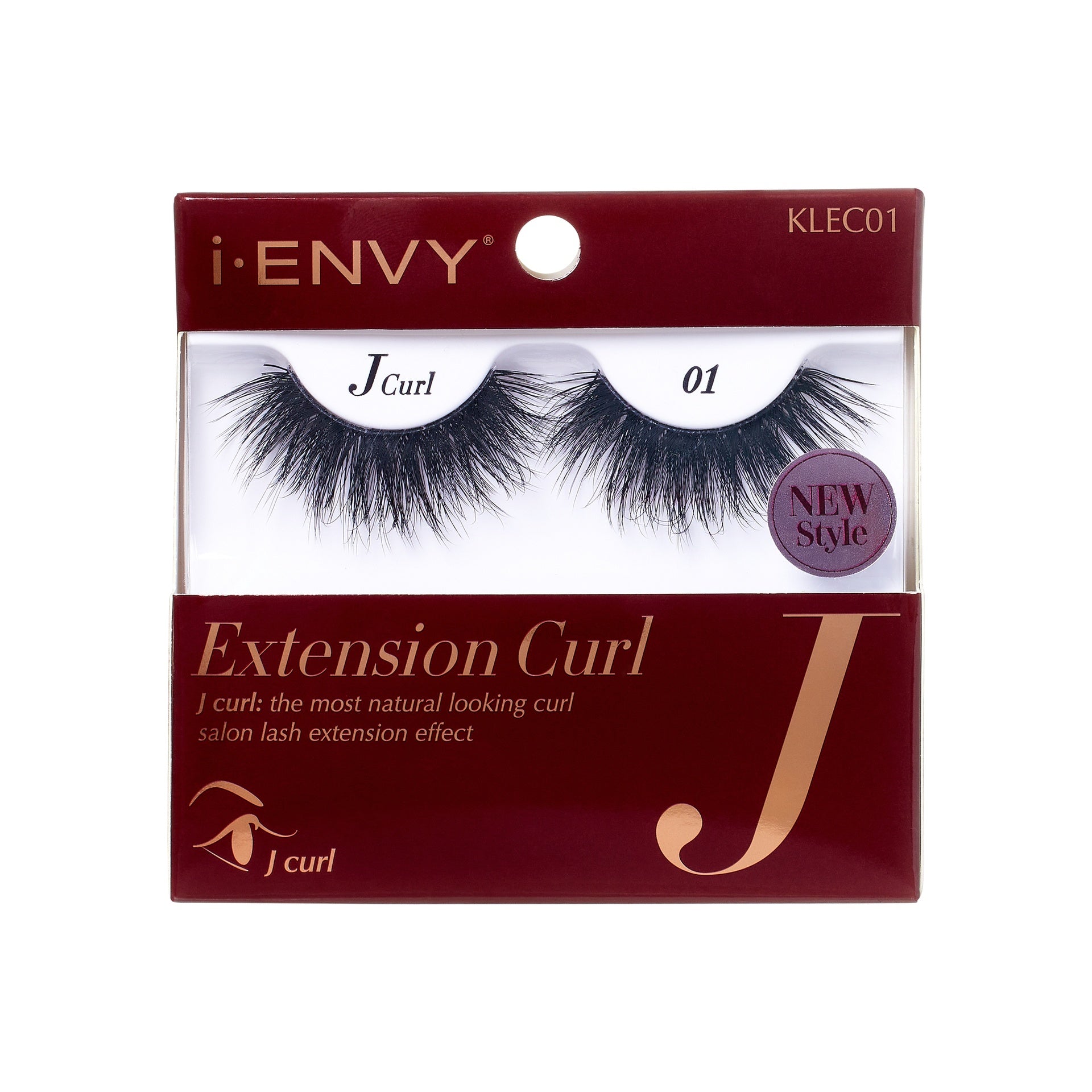 I-ENVY Extension Curl J-Curl Strip Lashes official pack