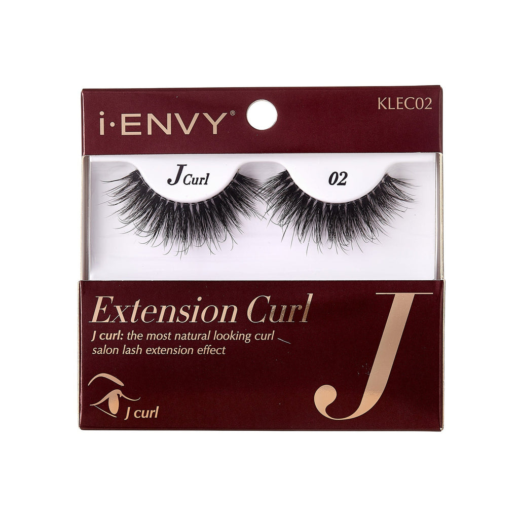 I-ENVY Extension Curl J-Curl Strip Lashes official pack