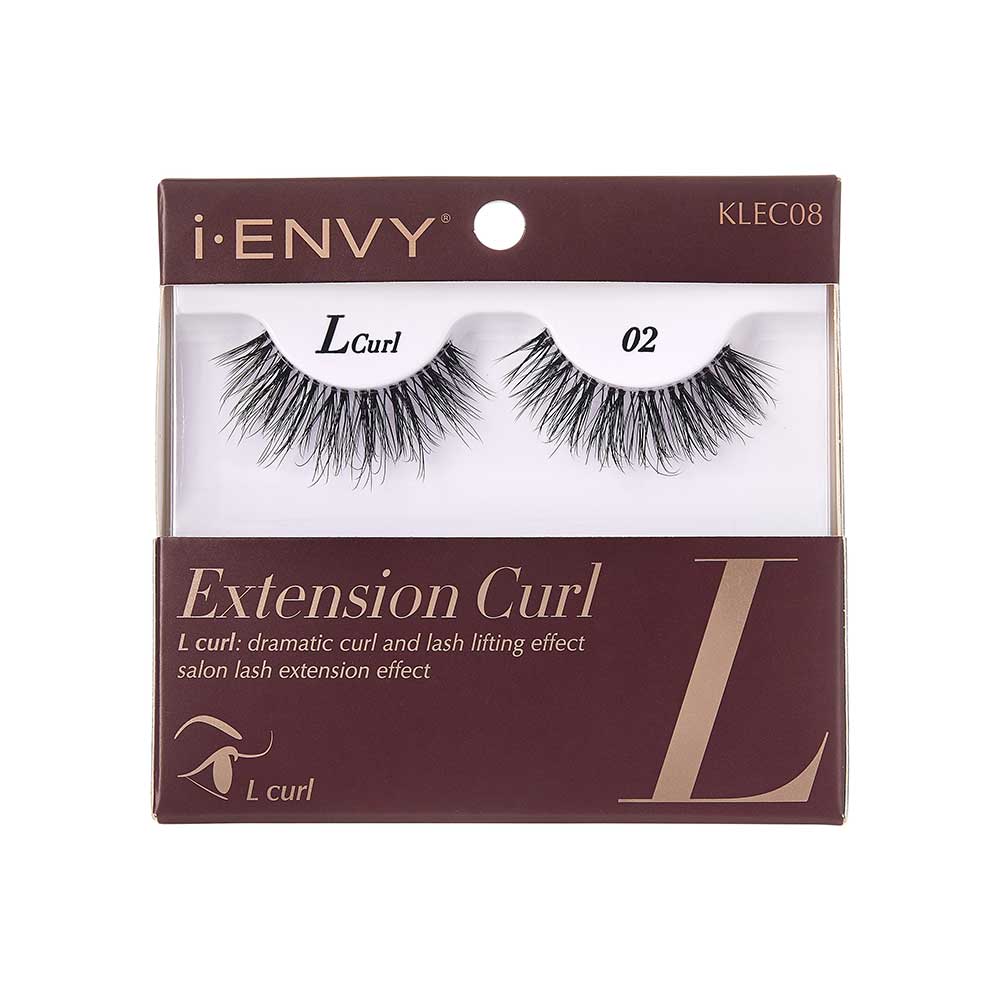 I-ENVY Extension Curl L-Curl Strip Lashes official pack