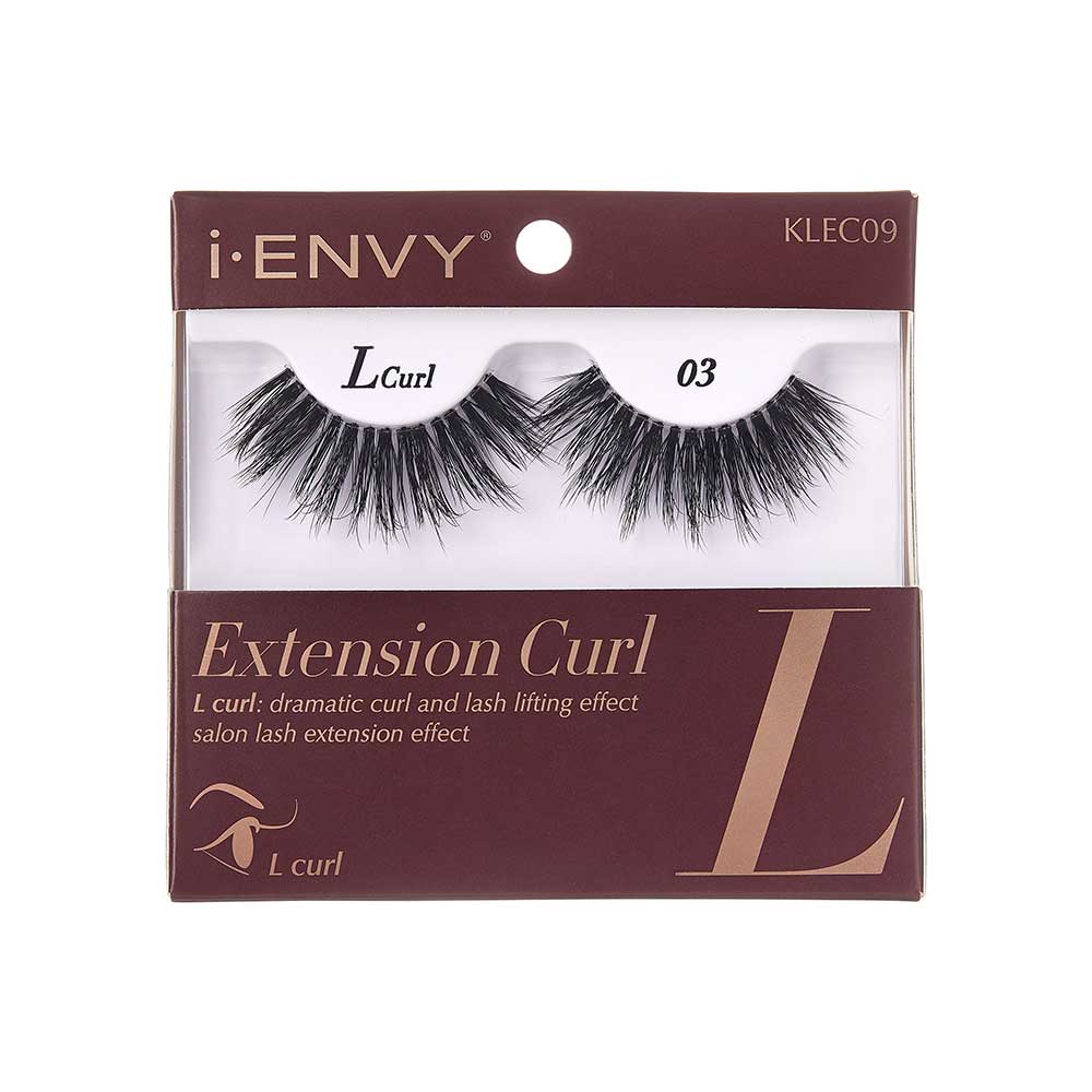 I-ENVY Extension Curl L-Curl Strip Lashes official pack