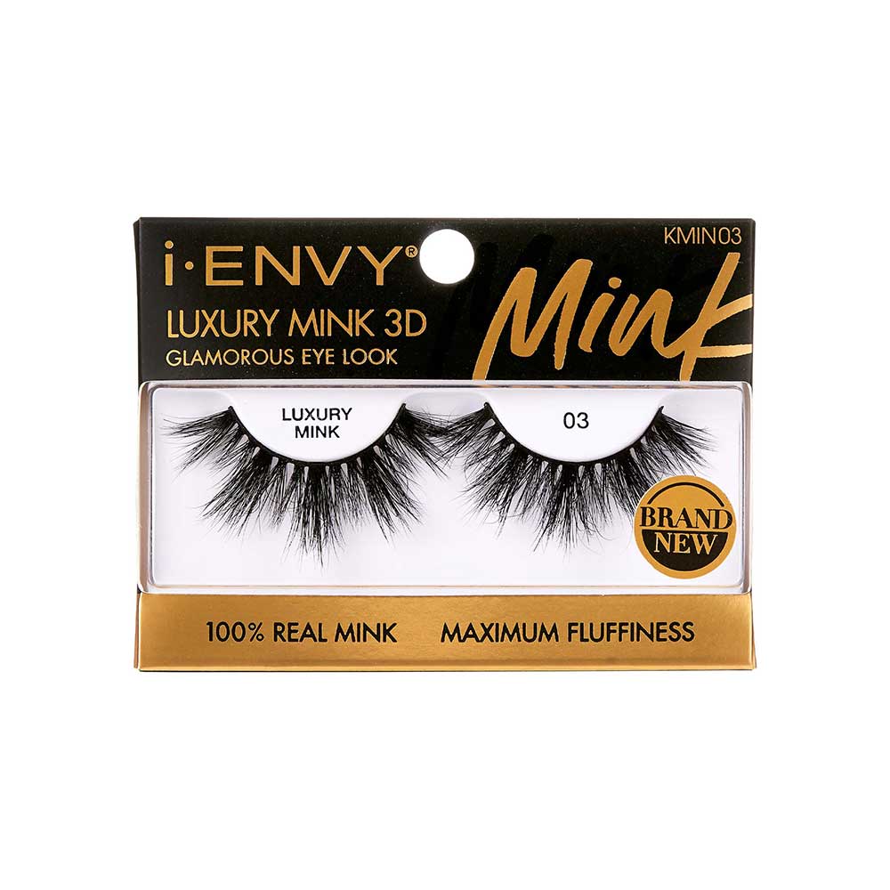 I-Envy Luxury Mink 3D 03 Eye Lashes — official pack photo KMIN03 (KMIN03_main.png) from rk