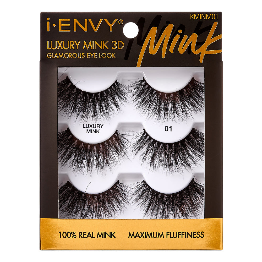 I-ENVY Luxury Mink Strip Lashes Multi Pack - #01 official pack