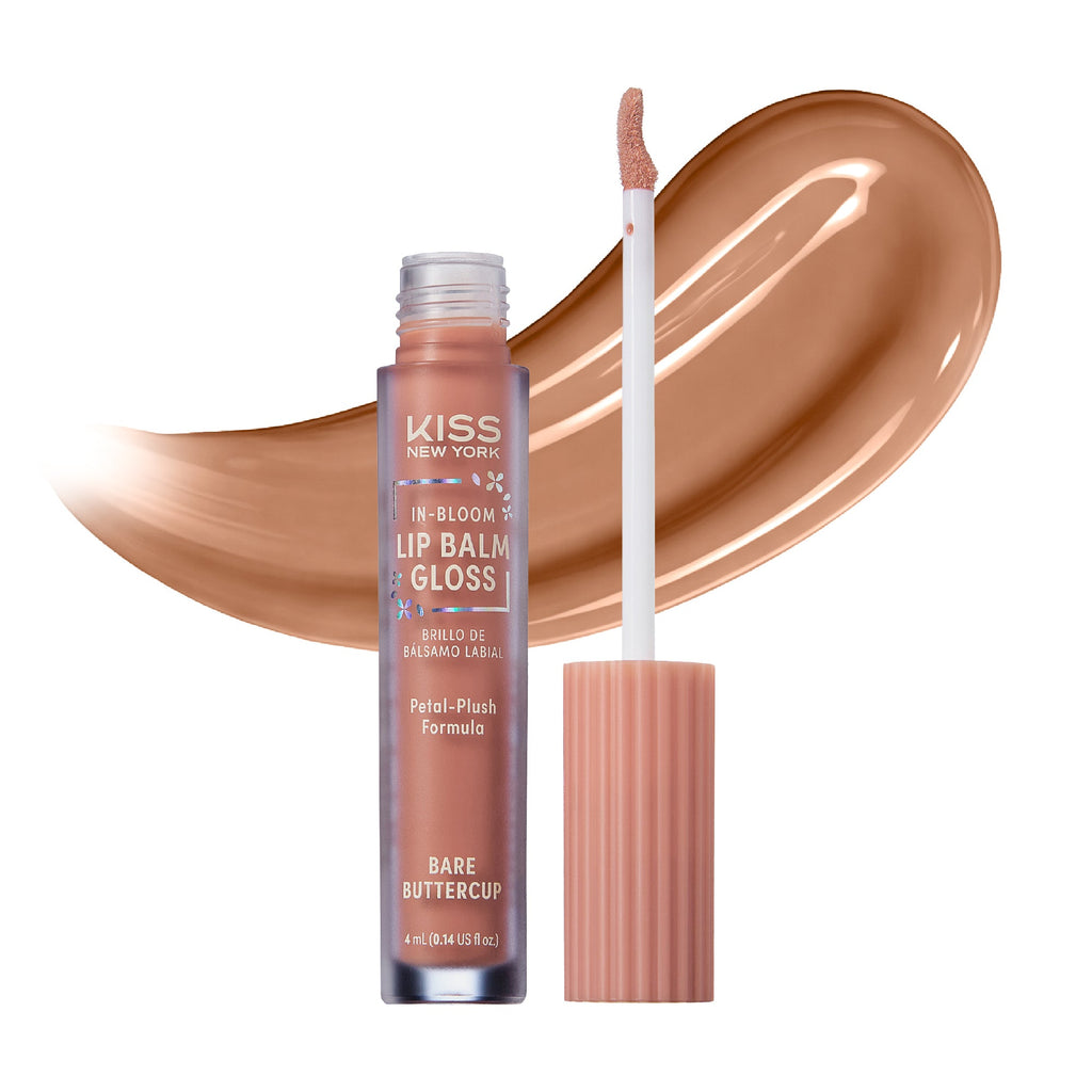 KISS NEW YORK In-Bloom Lip Balm Gloss | Flower-Inspired Hybrid Formula official pack