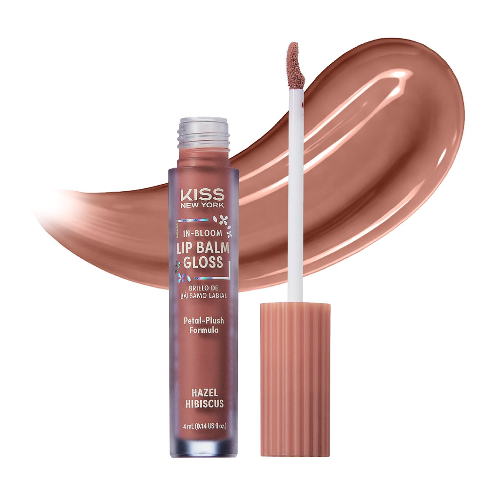 KISS NEW YORK In-Bloom Lip Balm Gloss | Flower-Inspired Hybrid Formula official pack