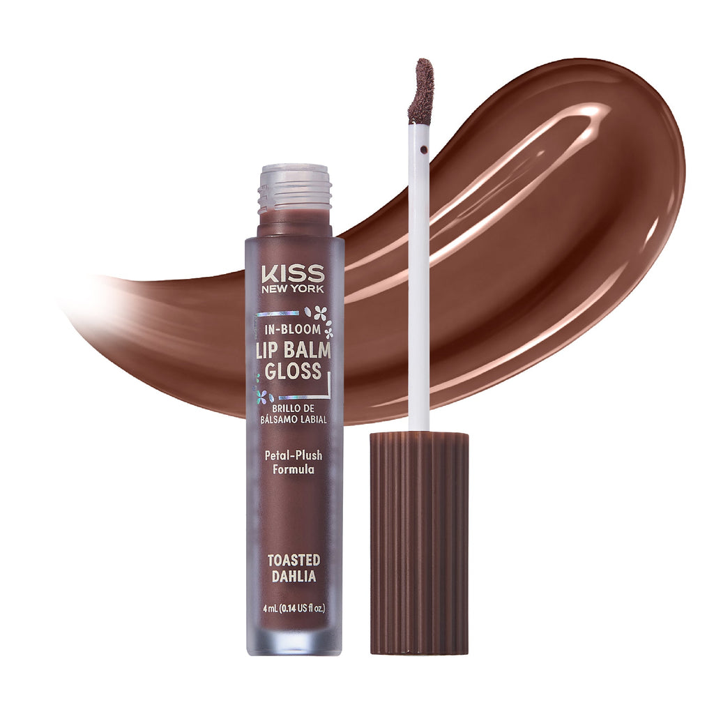 KISS NEW YORK In-Bloom Lip Balm Gloss | Flower-Inspired Hybrid Formula official pack