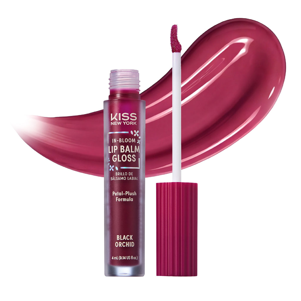 KISS NEW YORK In-Bloom Lip Balm Gloss | Flower-Inspired Hybrid Formula official pack
