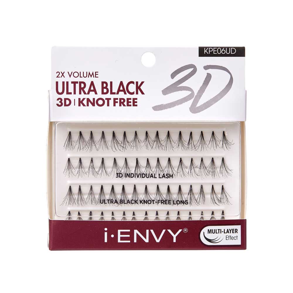 I-ENVY Ultra Black 3D Knot Free Individual Lash (70pcs) - Long official pack