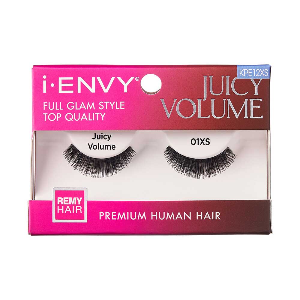 I-ENVY Juicy Volume Premium Human Hair Strip Lashes official pack