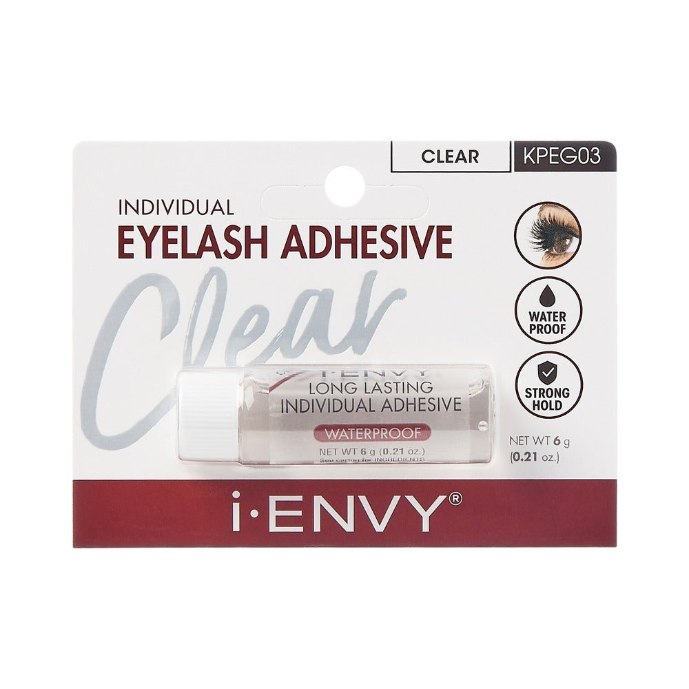 I-Envy Individual Eyelash Adhesive Clear 7 G #Kpeg03 0.21 oz — official pack photo KPEG03 (KPEG03_main.png) from rk