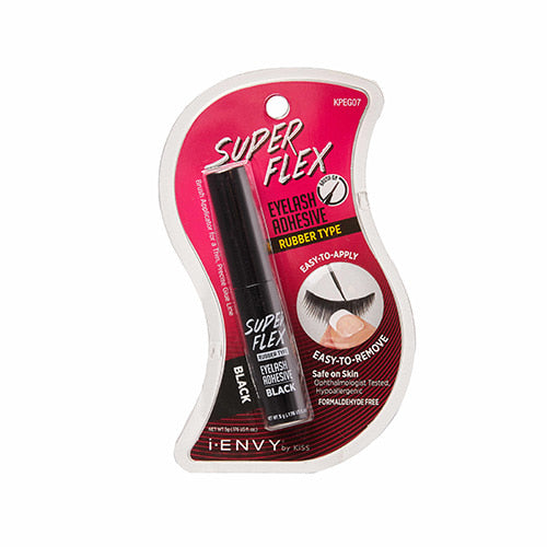 I-Envy Super Flex Rubber Type Eyelash Adhesive Black 0.176 Oz — official pack photo KPEG07 (KPEG07_main.png) from rk