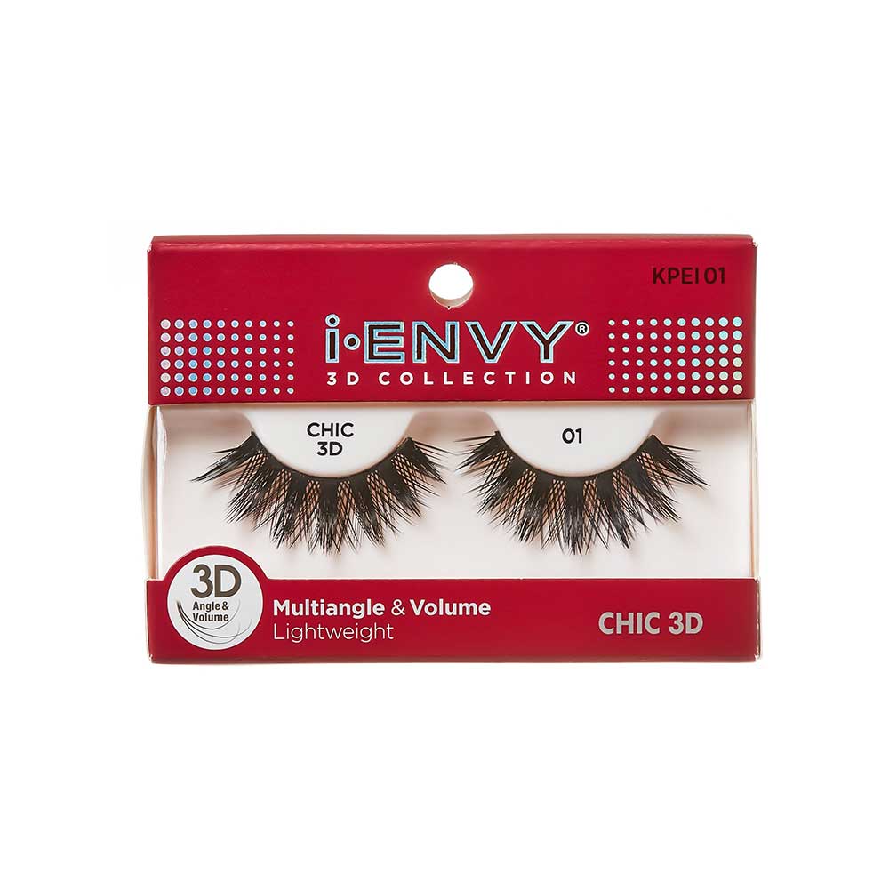 I-ENVY 3D Chic Strip Lashes - #01 official pack