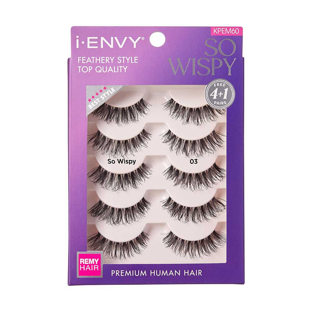 I-Envy So Wispy 03 Strip Eyelashes Value Pack KPEM60 — official pack photo KPEM60 (KPEM60_main.png) from rk