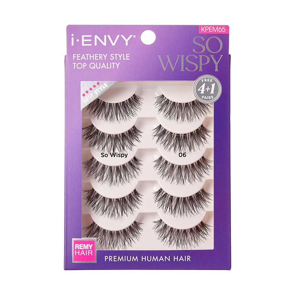 I-ENVY So Wispy Premium Human Hair Strip Lash Multi Pack official pack