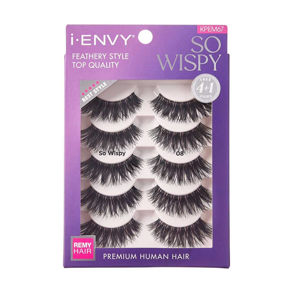 I-ENVY So Wispy Premium Human Hair Strip Lash Multi Pack official pack