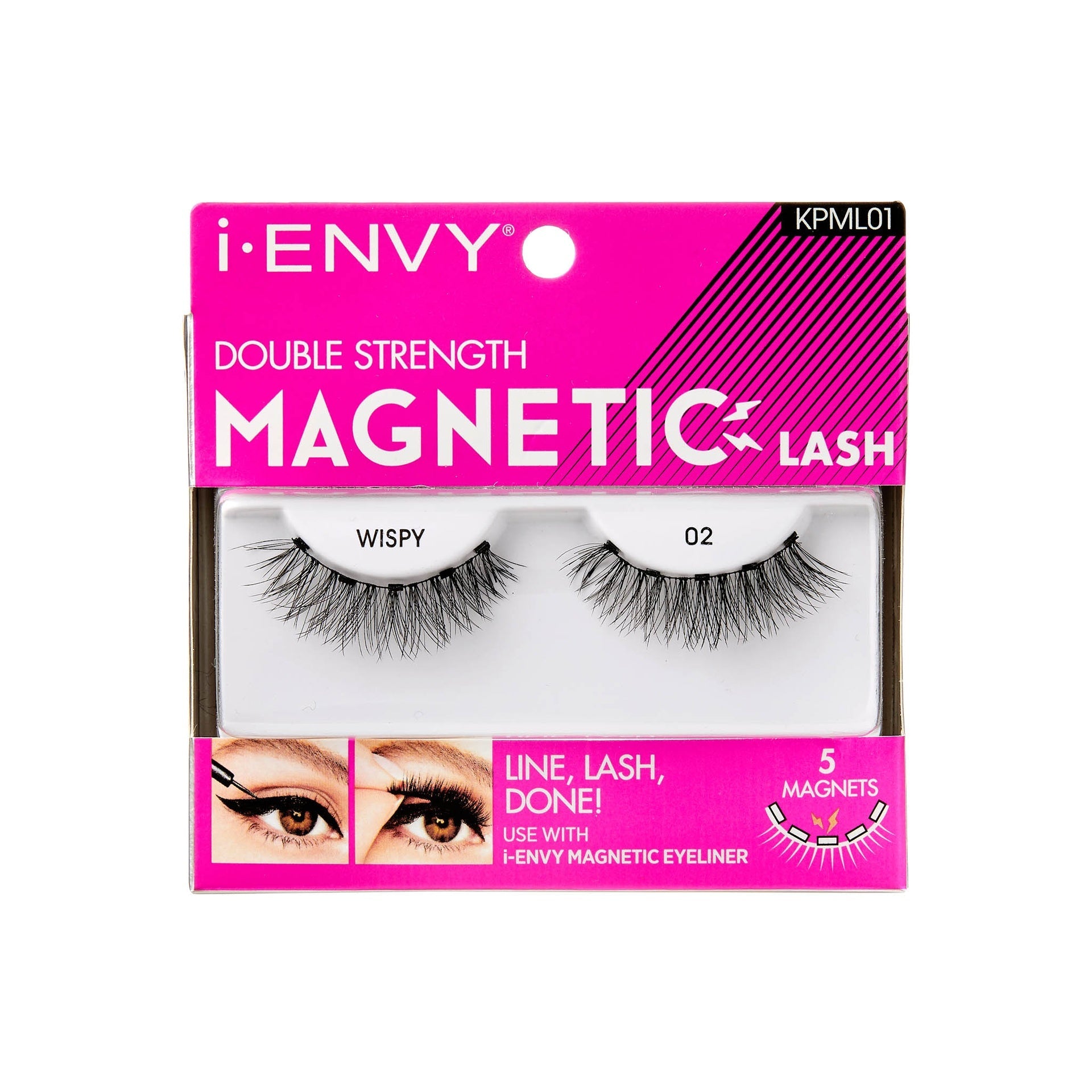 I-Envy Double Strength Magnetic Lashes-KPML01 — official pack photo KPML01 (KPML01_main.png) from rk