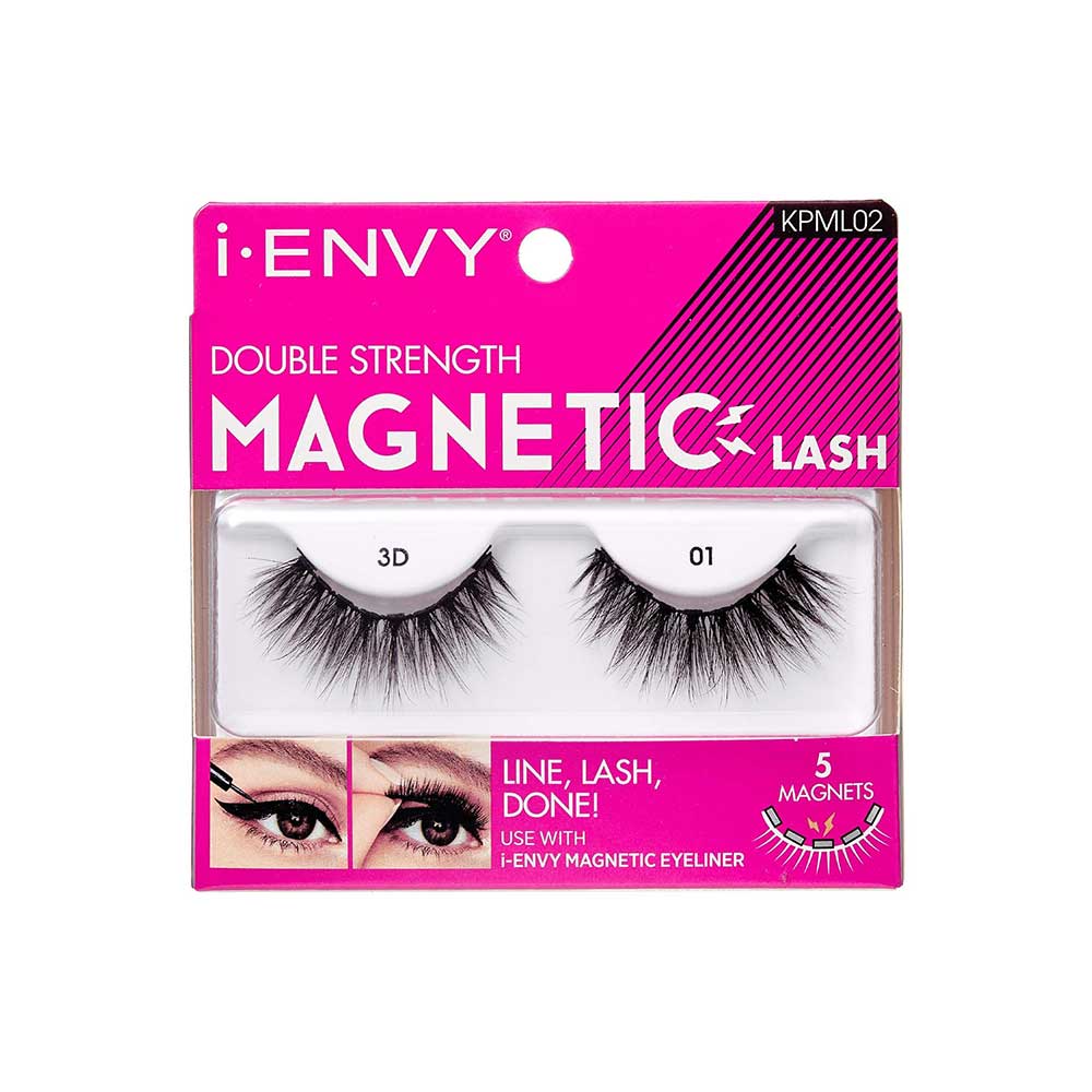 I-Envy Double Strength 3D 01 Magnetic Liner And Lash — official pack photo KPML02 (KPML02_main.png) from rk