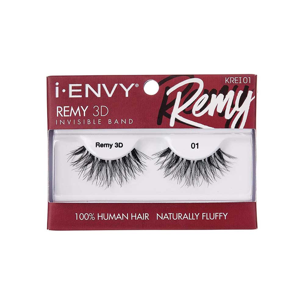 I-ENVY Remy 3D Strip Lashes - #01 official pack