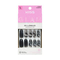 KISS GLAM Long Oval Glue-On Nails – Festival Glam - Bestie official pack