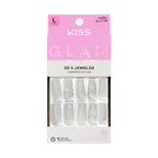 KISS GLAM Long Square Glue-On Nails - Fantasy Muse - Take A Selfie official pack