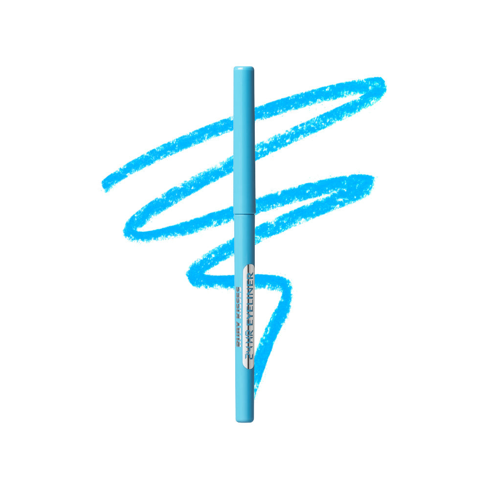 Ruby Kisses 24HR Eye Define Retractable Waterproof Smudgeproof Eyeliner - Pastel Blue official pack
