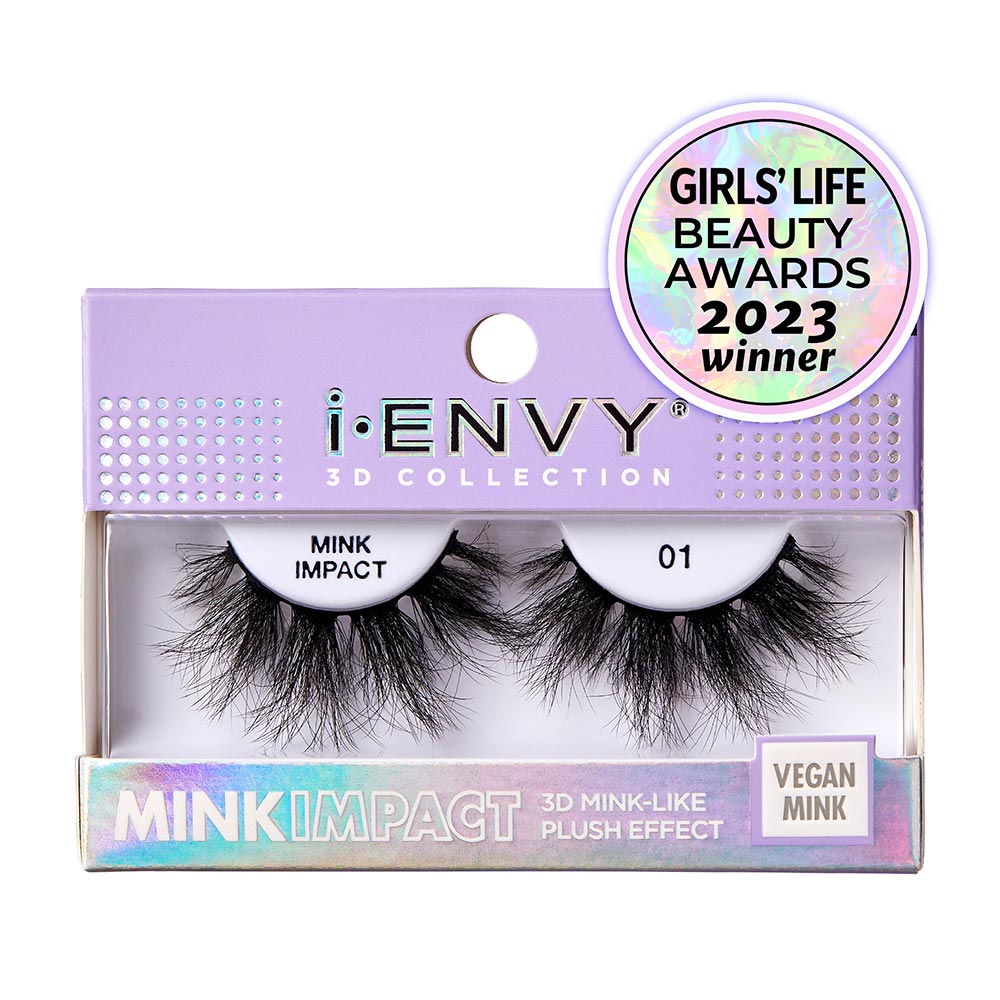 I-ENVY Mink Impact Strip Lashes - #01 official pack