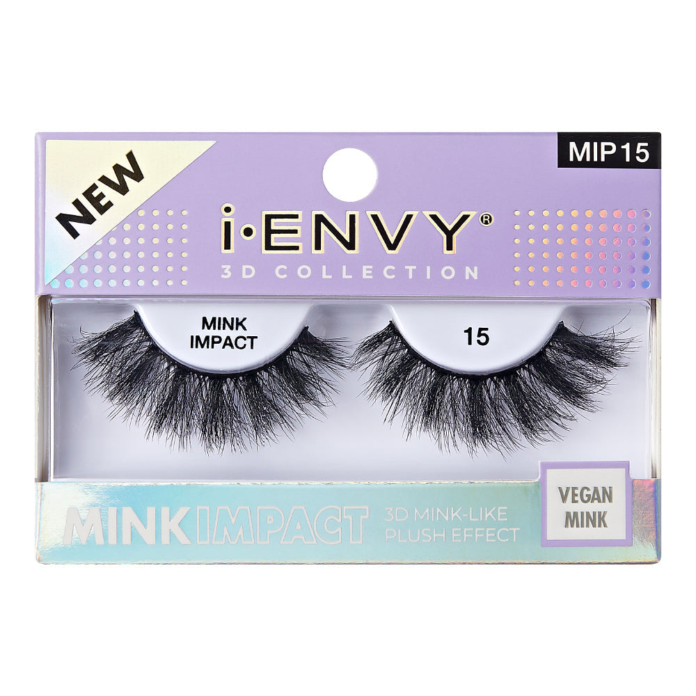 I-ENVY Mink Impact Strip Lashes - #15 official pack