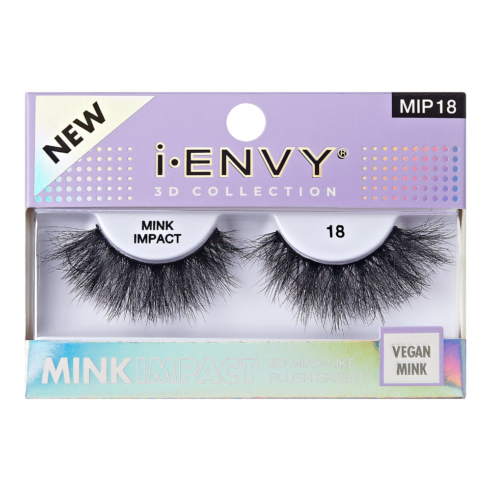 I-ENVY Mink Impact Strip Lashes - #18 official pack